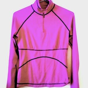 ATHLETA Quarter Zip Stride in Light Purple